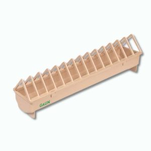 Gaun Plastic voerbak naturel kleine spijl